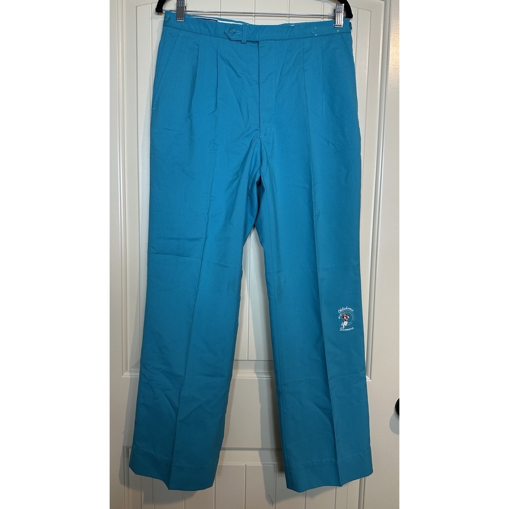 VTG Aureus Adjustable Waist pleated Golf pants Oklahoma Sooners‎ sz 32 GUC